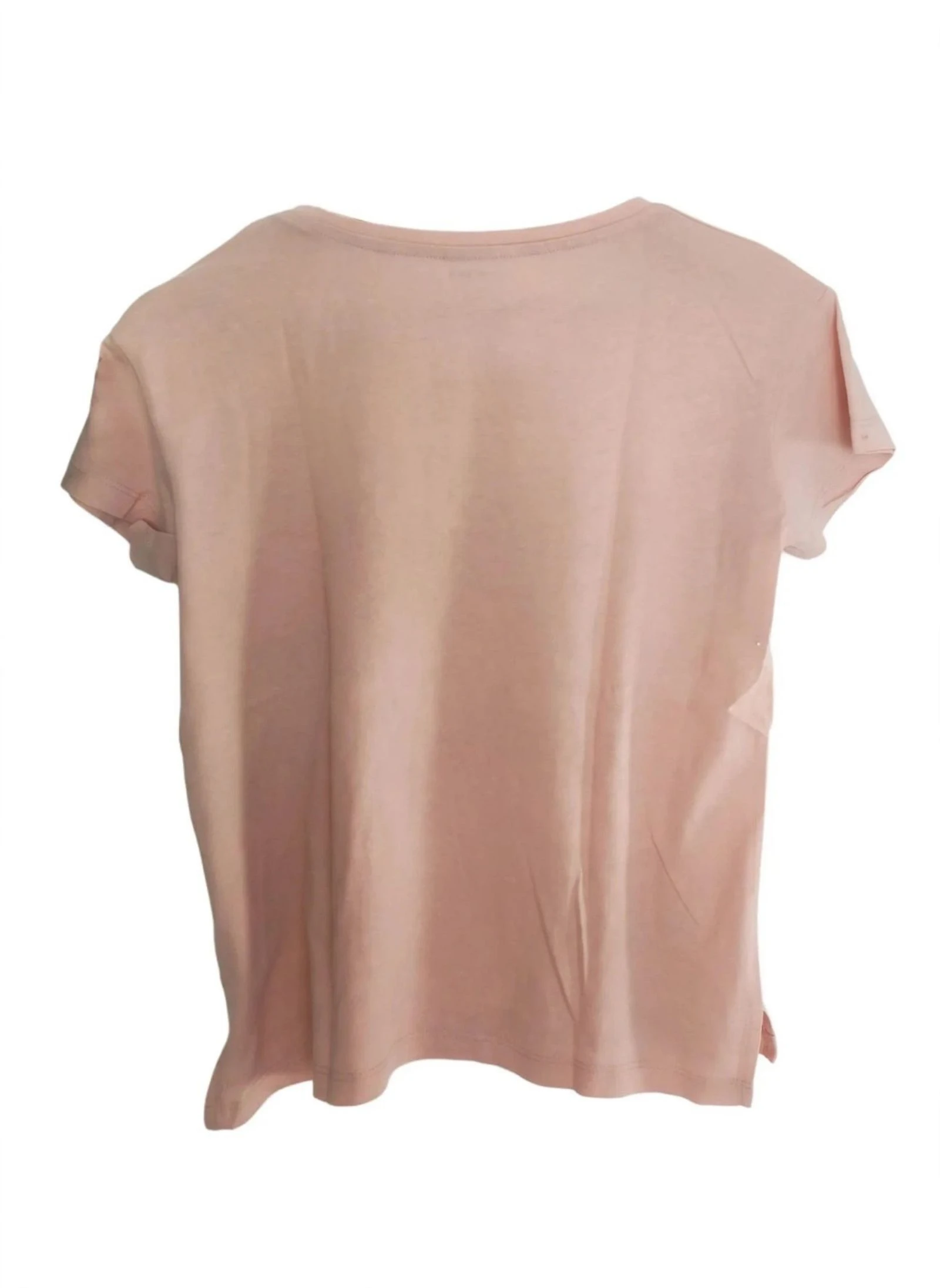 T-shirt abricot Kiabi mangas curtas menina 12 anos – photo 2